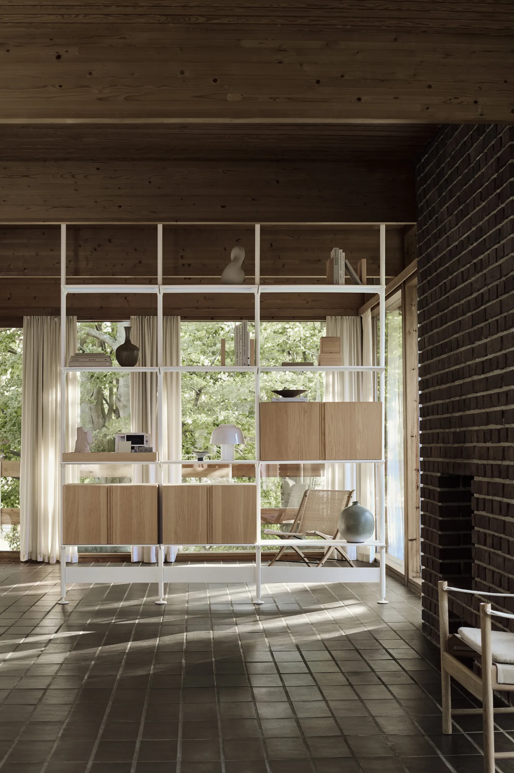 Pira G2 Regalsystem F C B White/Oak 256–264 cm,  Pira