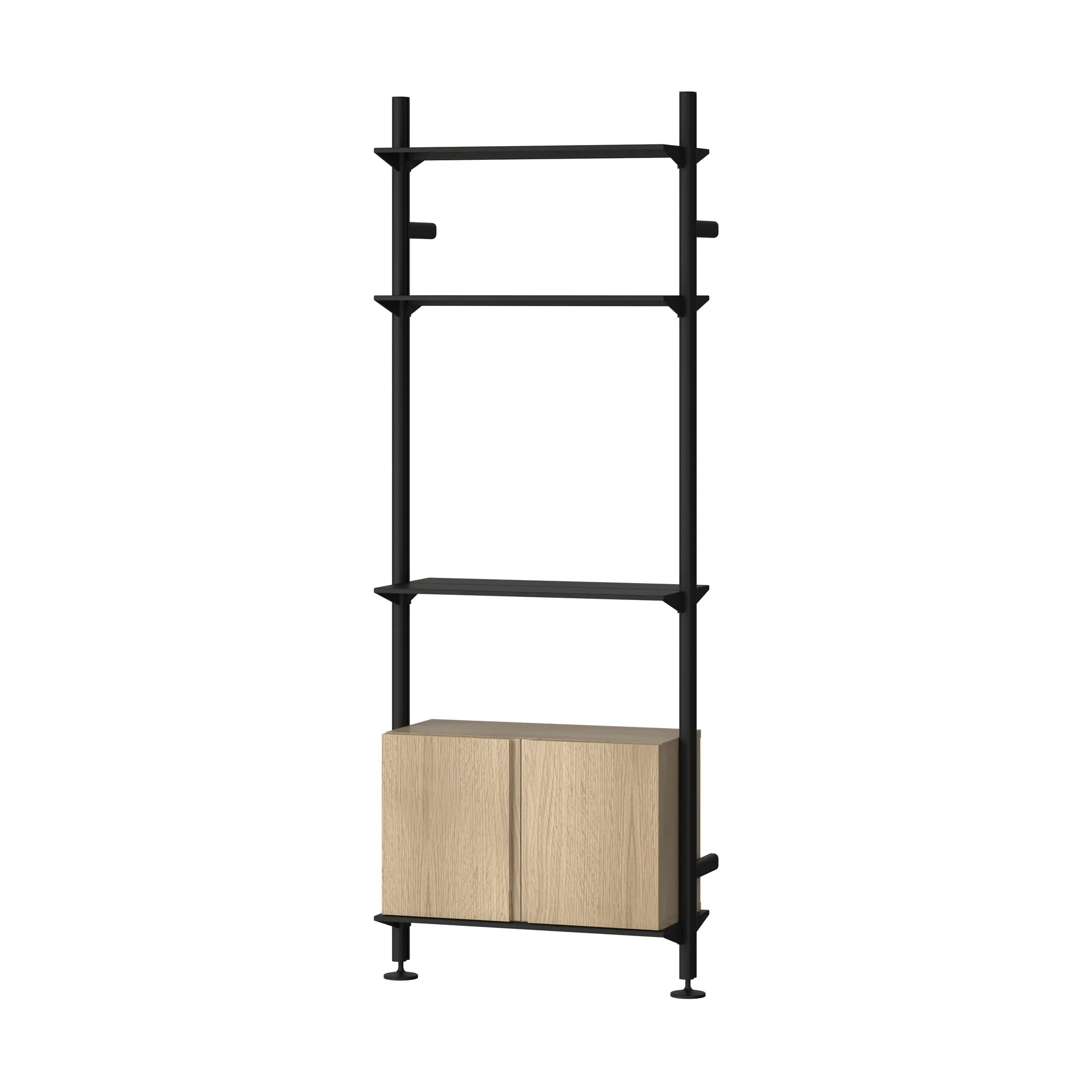 Pira G2 Regalsystem W B Black/Oak,  Pira