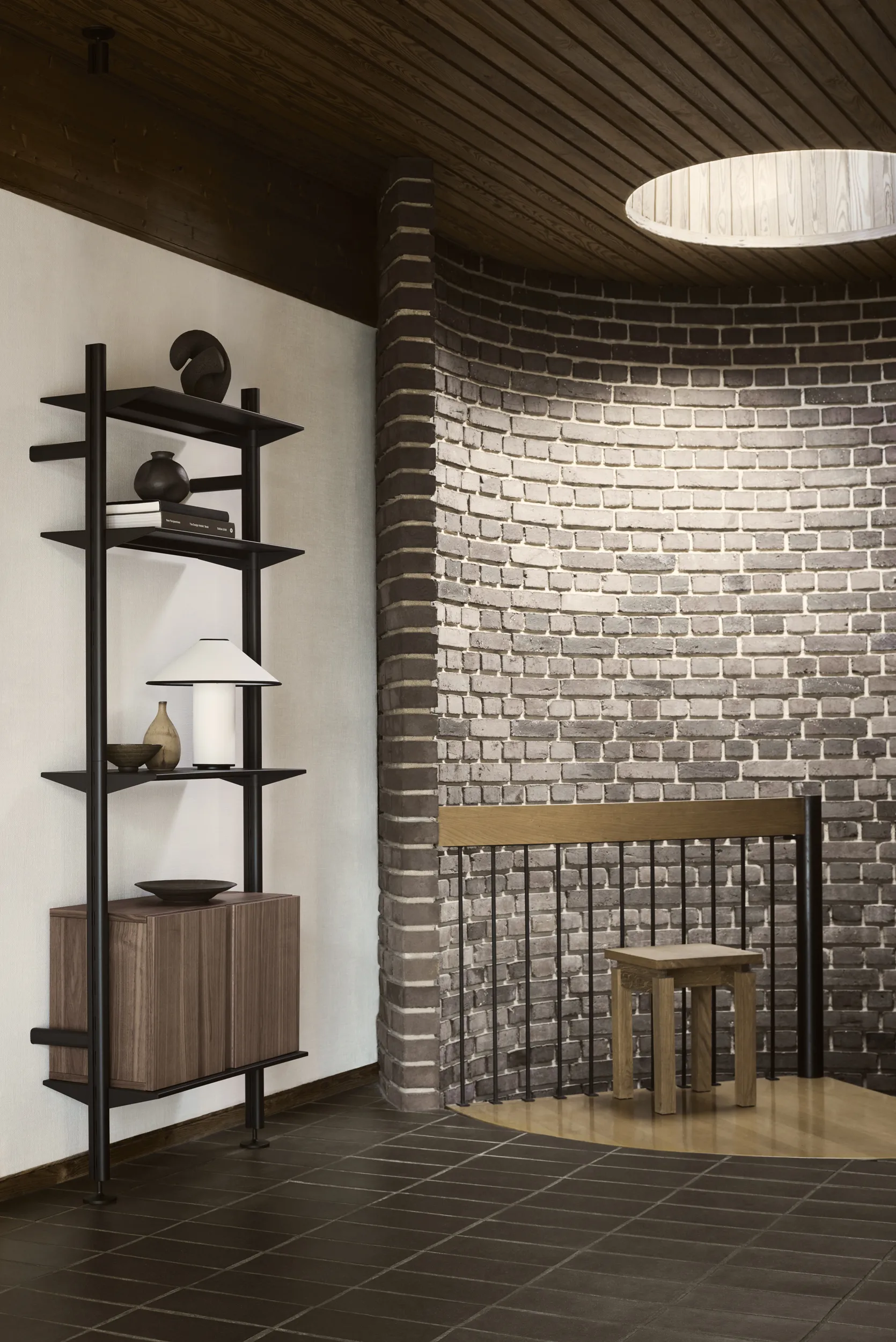 Pira G2 Regalsystem W B Black/Walnut,  Pira
