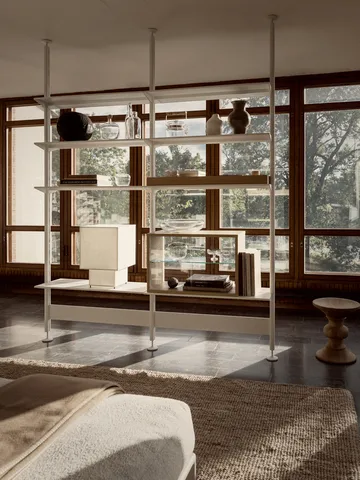 Pira Vitrinenschrank - Gebeizte Eiche-Klarglas, 70x31 cm, 4-türig - Pira