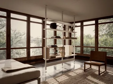 Pira Vitrinenschrank - Gebeizte Eiche-Klarglas, 90x31 cm, Glasrückwand - Pira