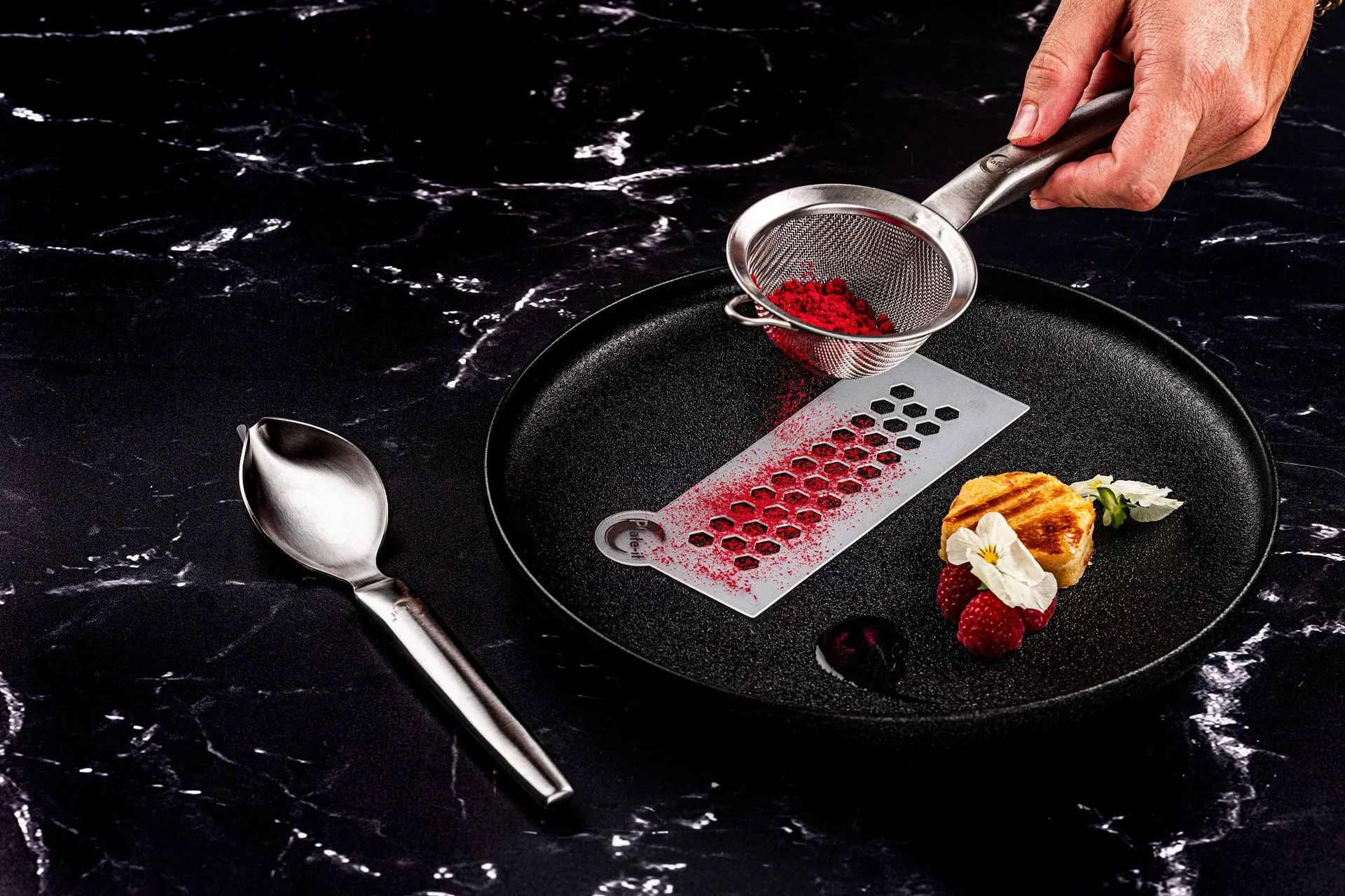 Plate-it Dekorationssieb, Edelstahl Plate It