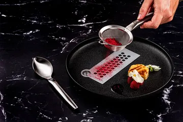 Plate-it Dekorationssieb - Edelstahl - Plate It