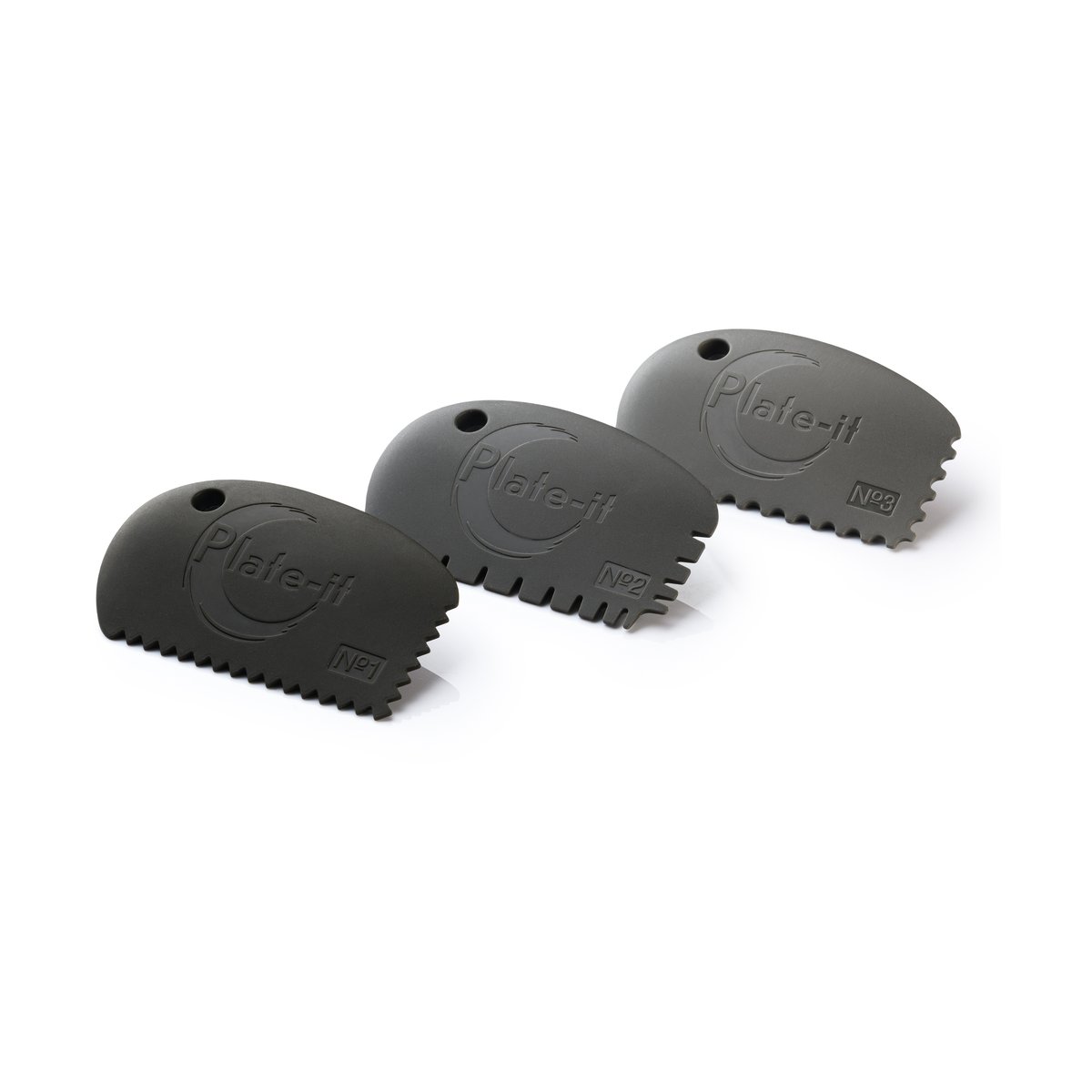 Plate It Plate-it Schaber 3er-Pack Grau