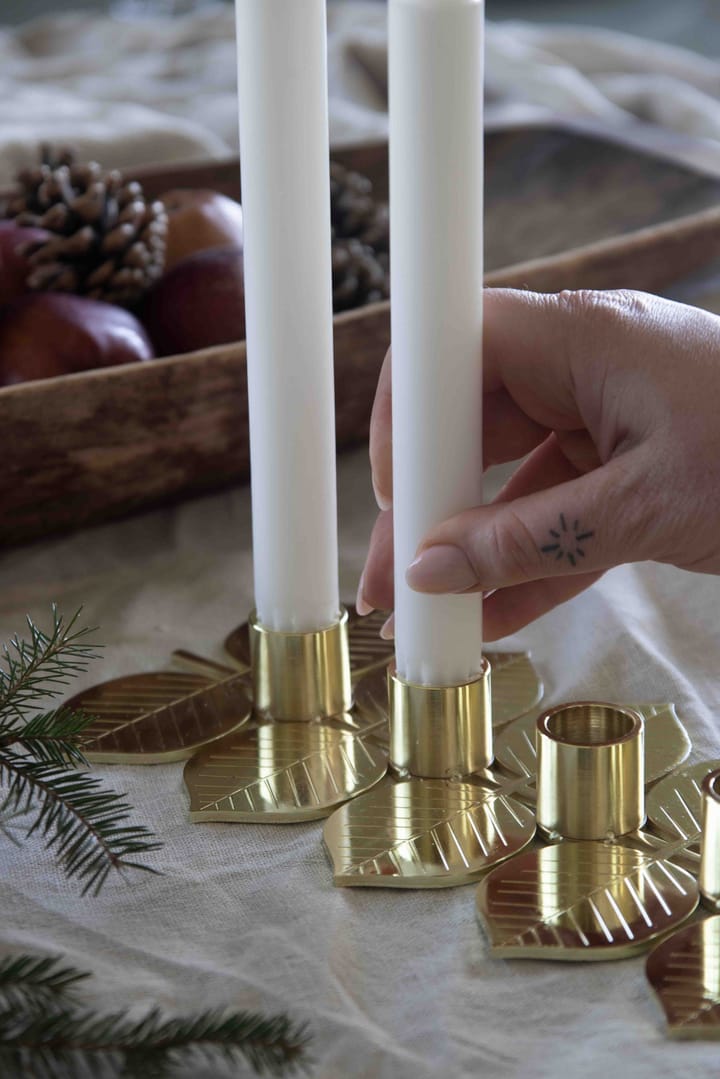 Berså Adventsleuchter, Gold Pluto Design