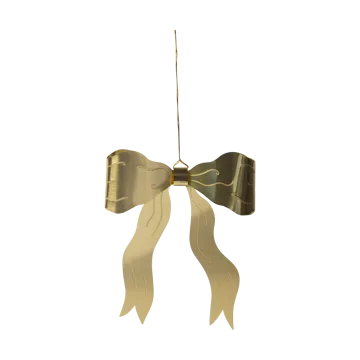 Bow Dekorationsanhänger - Gold - Pluto Design