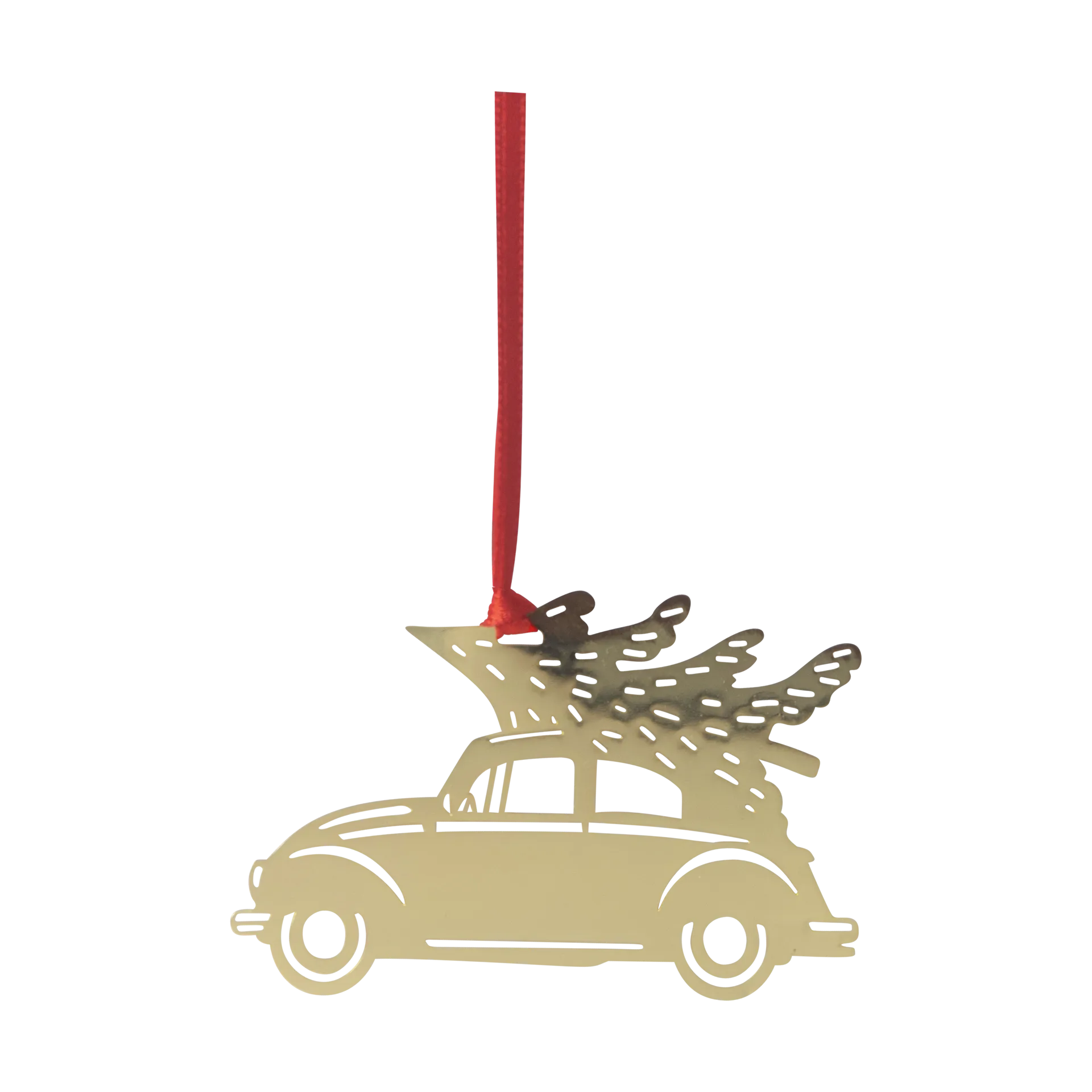 Christmas car Weihnachtsbaumanhänger, Gold Pluto Design