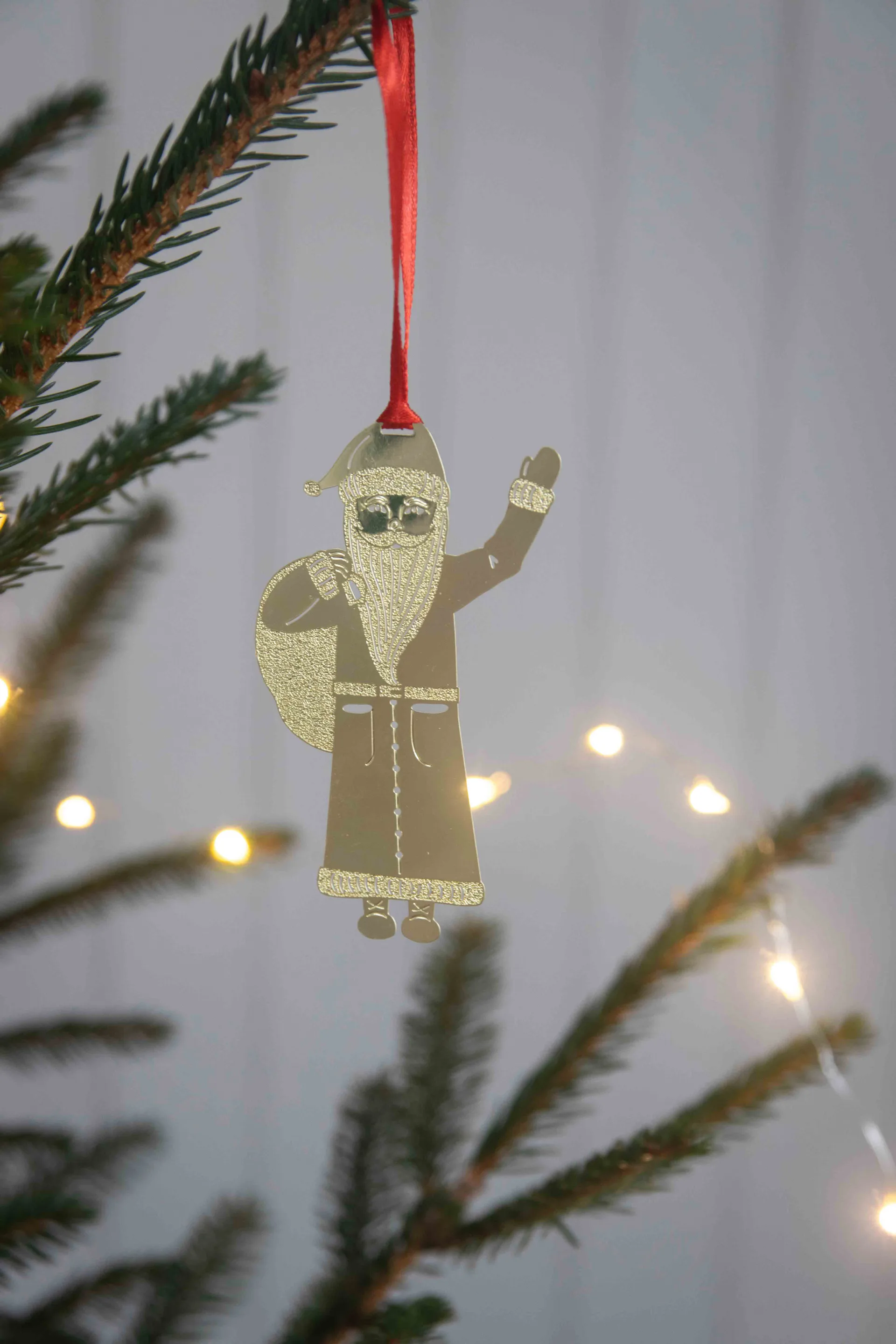 Claus Dekorationsanhänger, Gold Pluto Design