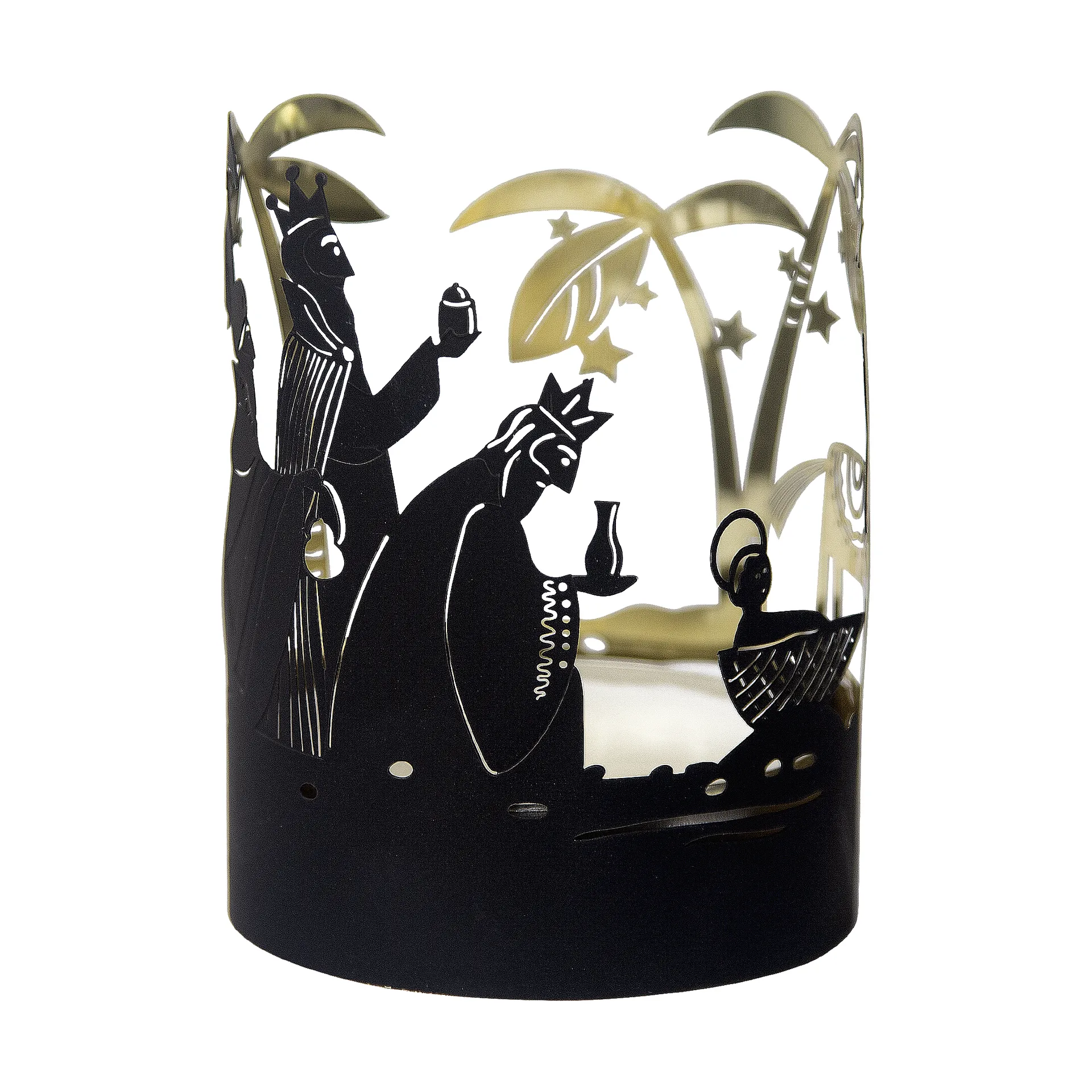 Crib family Teelichthalter, Gold Pluto Design