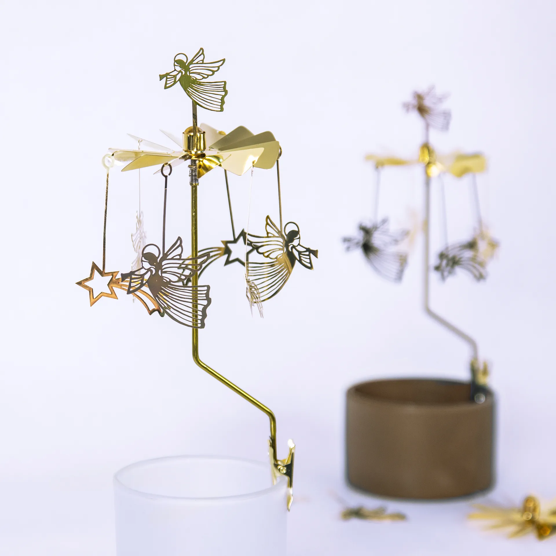 Engelspiel Engel & Sterne, Gold Pluto Design