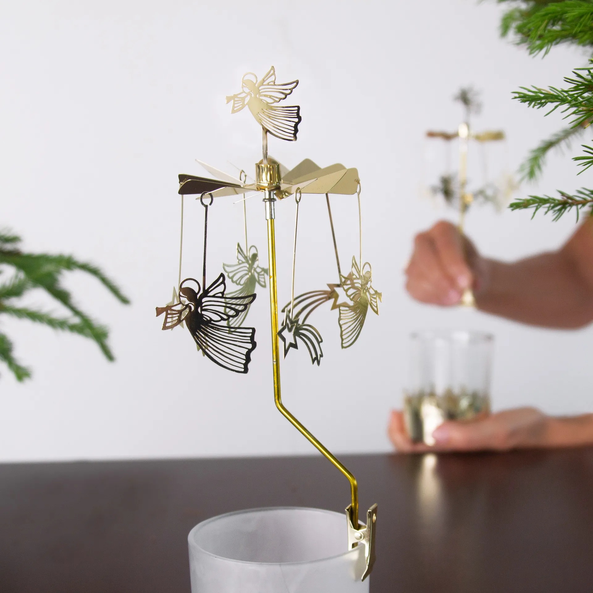 Engelspiel Engel & Sterne, Gold Pluto Design