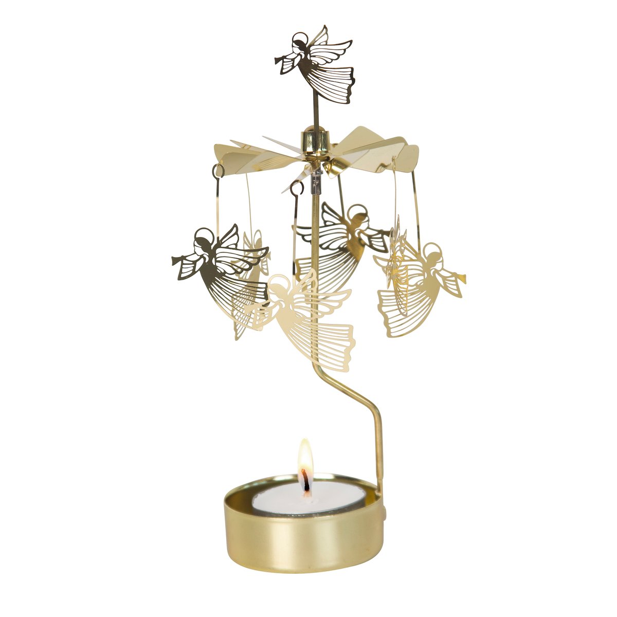 Pluto Design Engelspiel fliegender Engel Gold | Skandinavisches Design | Weihnachtsdekoration | Goldfarben