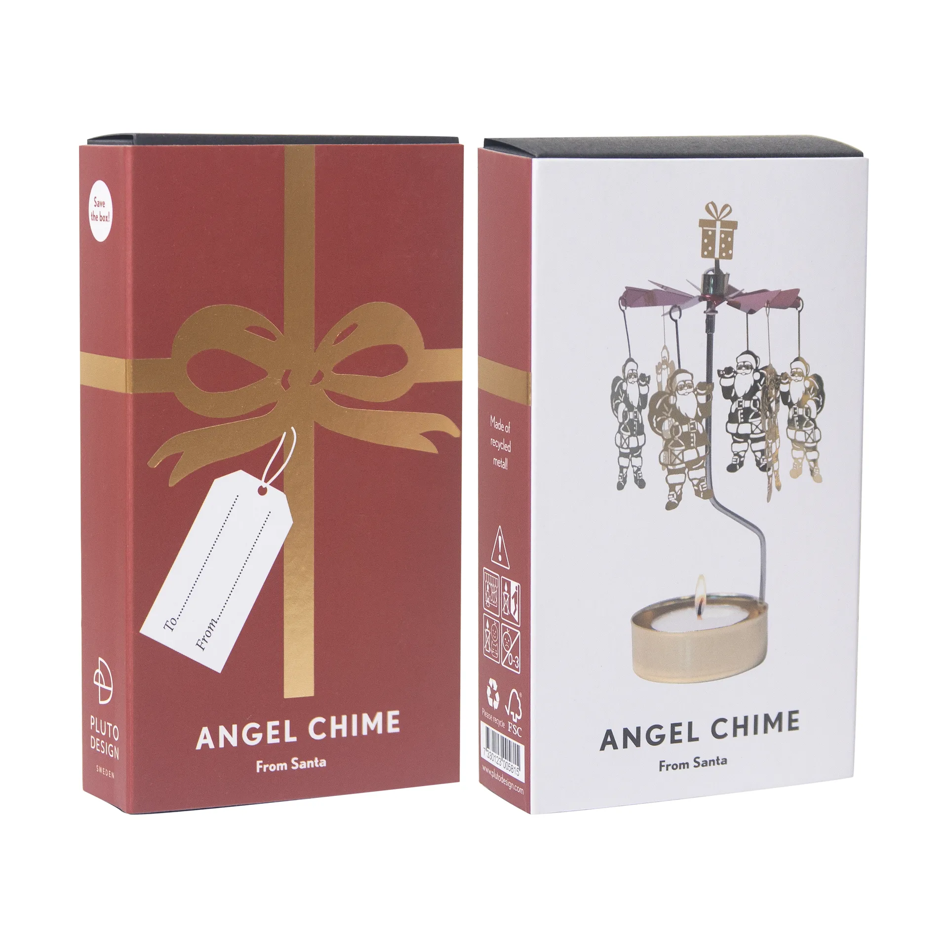 From Santa Engelsspiel, Gold-Rot kreisend Pluto Design