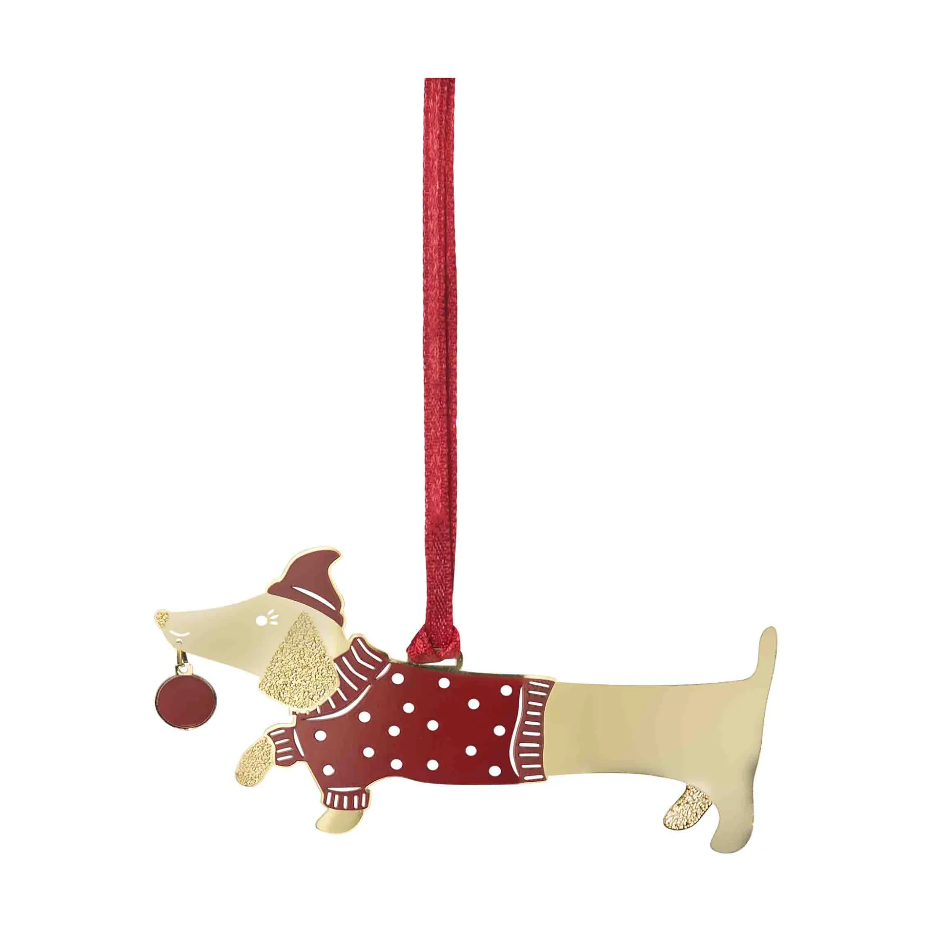 Jolly dog Dekorationsanhänger, Gold Pluto Design