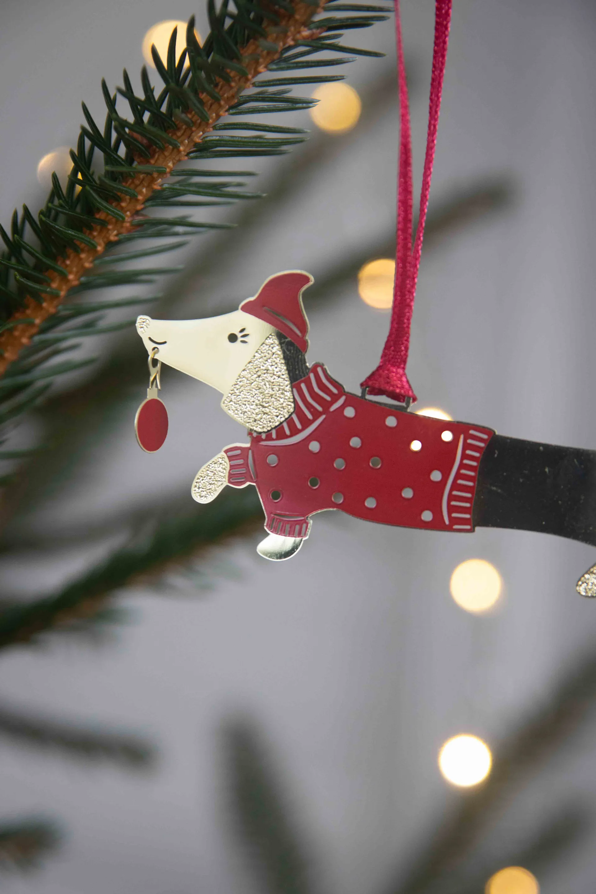 Jolly dog Dekorationsanhänger, Gold Pluto Design