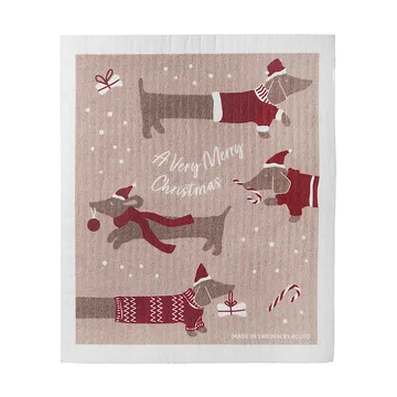 Jolly dogs Spültuch - Rot-Grau - Pluto Design