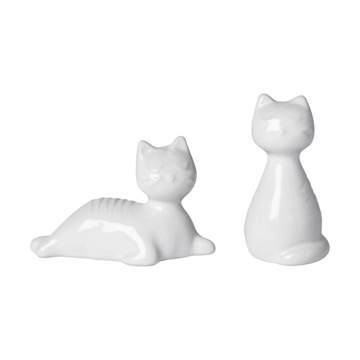 Katze Salz & Pfefferstreuer - Weiß - Pluto Design