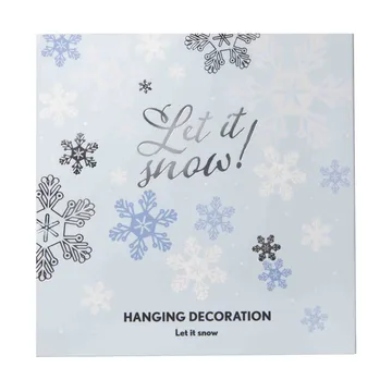 Let it snow Dekorationsanhänger - Silber - Pluto Design