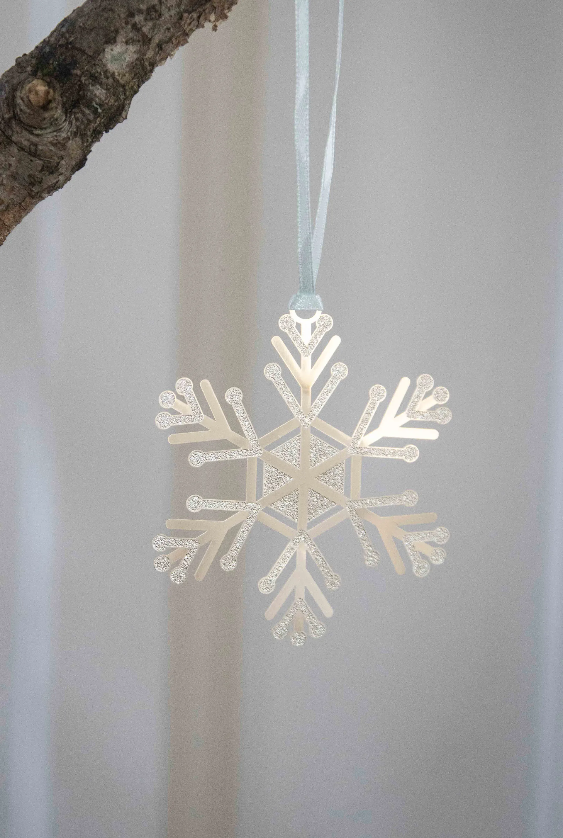 Let it snow Dekorationsanhänger, Silber Pluto Design