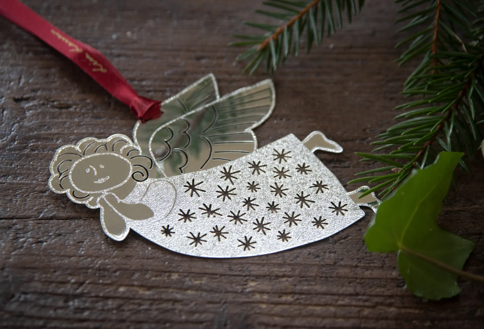 Lisa Larson Hanna Dekorationsanhänger, Silver Pluto Design