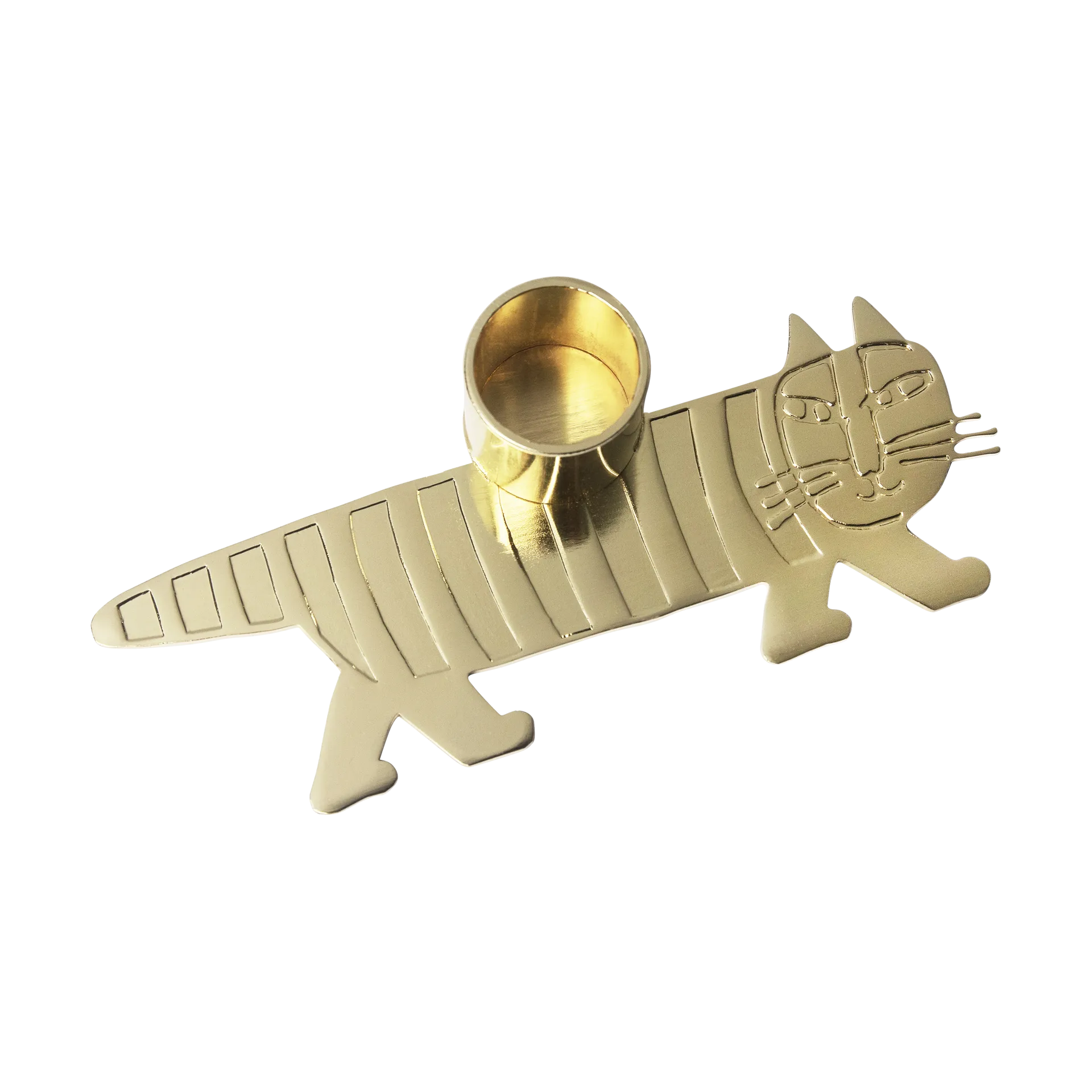 Lisa Larson Mikey Kerzenständer, Gold Pluto Design