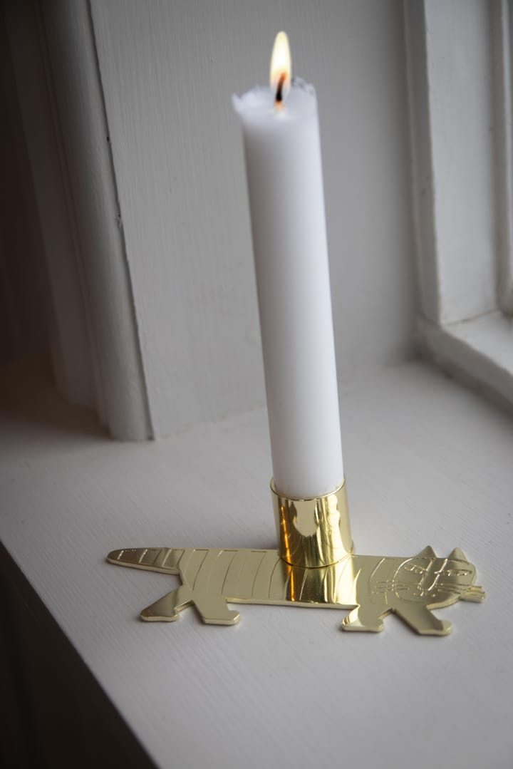 Lisa Larson Mikey Kerzenständer, Gold Pluto Design