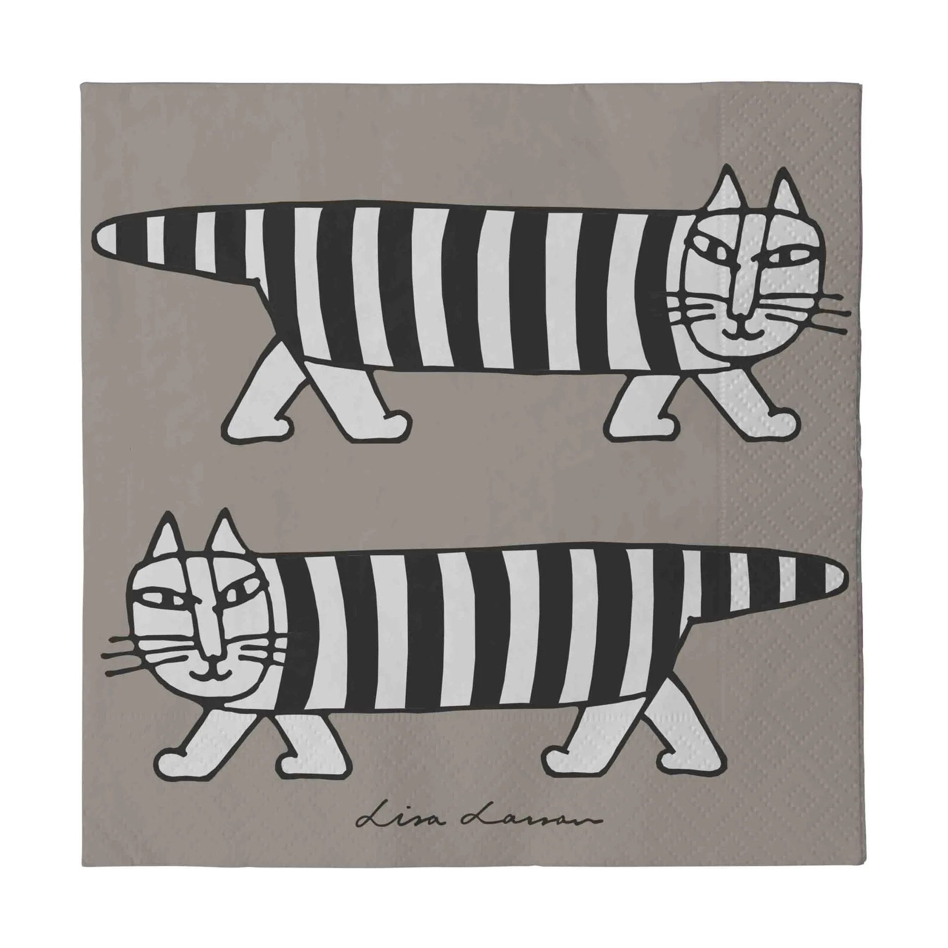 Lisa Larsson Mikey Servietten 24-teilig, Grau Pluto Design