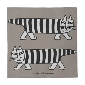 Lisa Larsson Mikey Servietten 24-teilig - Grau - Pluto Design