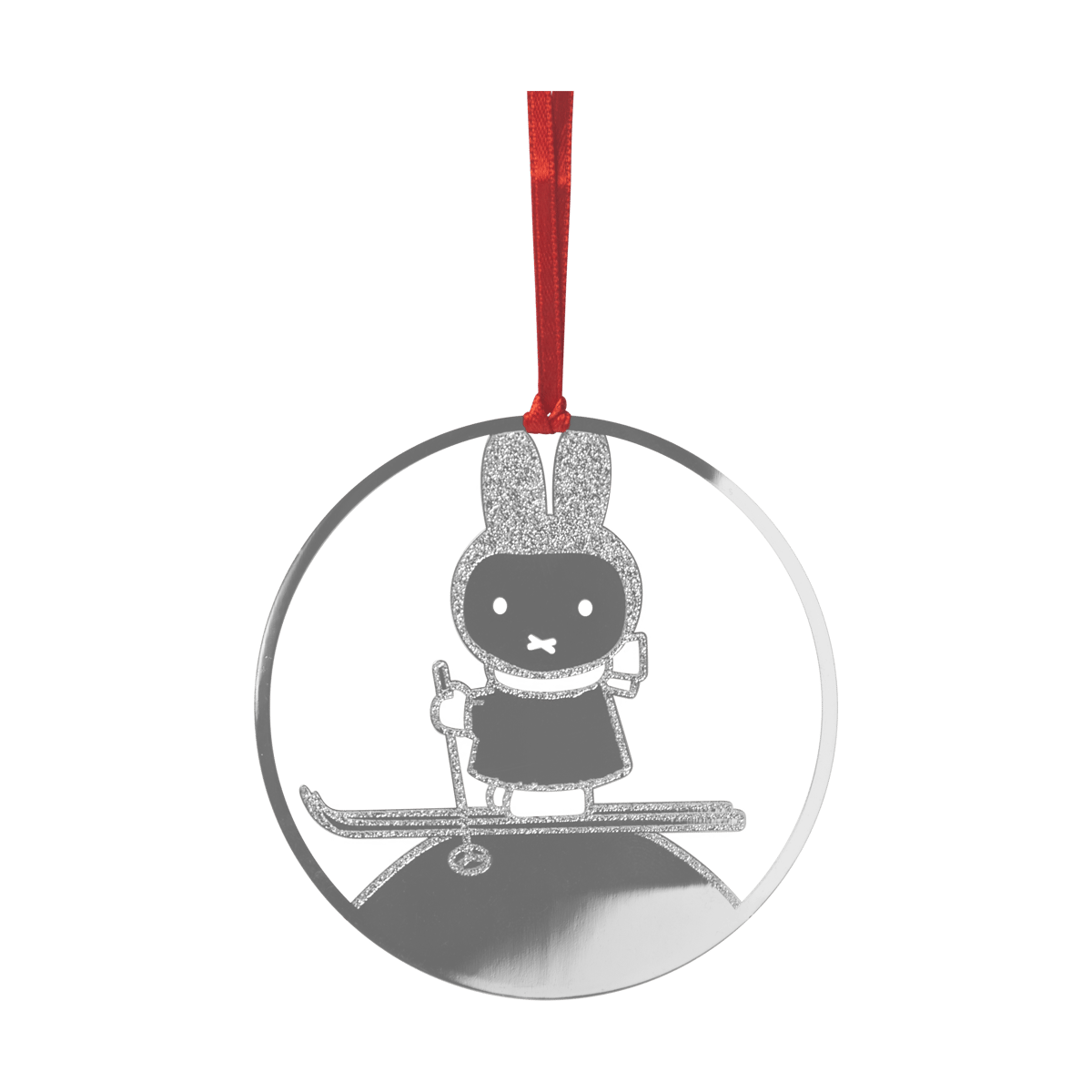 Pluto Design Miffy Winter Dekorationanhänger Silber