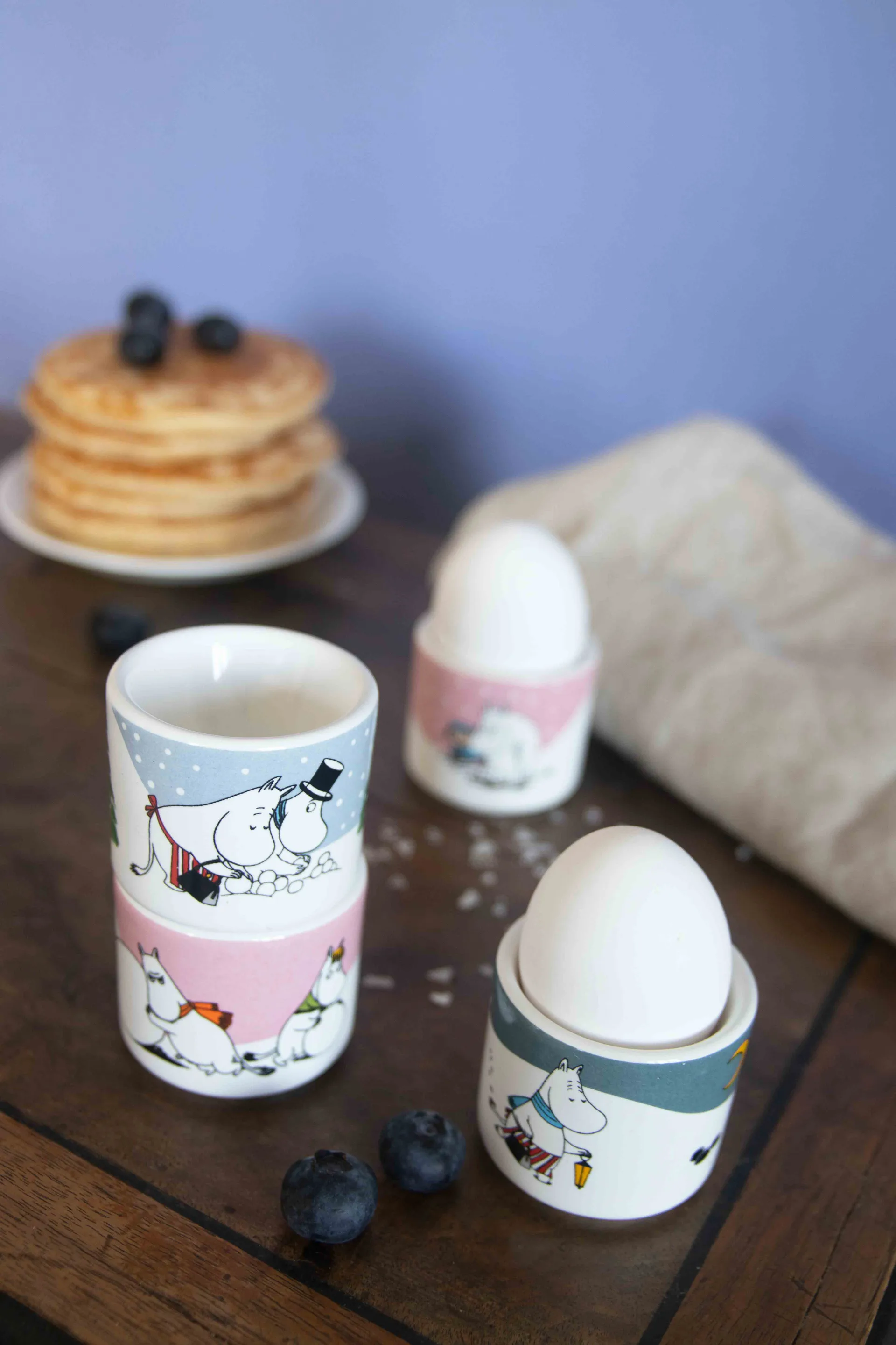 Mumin Eierbecher 4-teilig, Mumin Winter Pluto Design