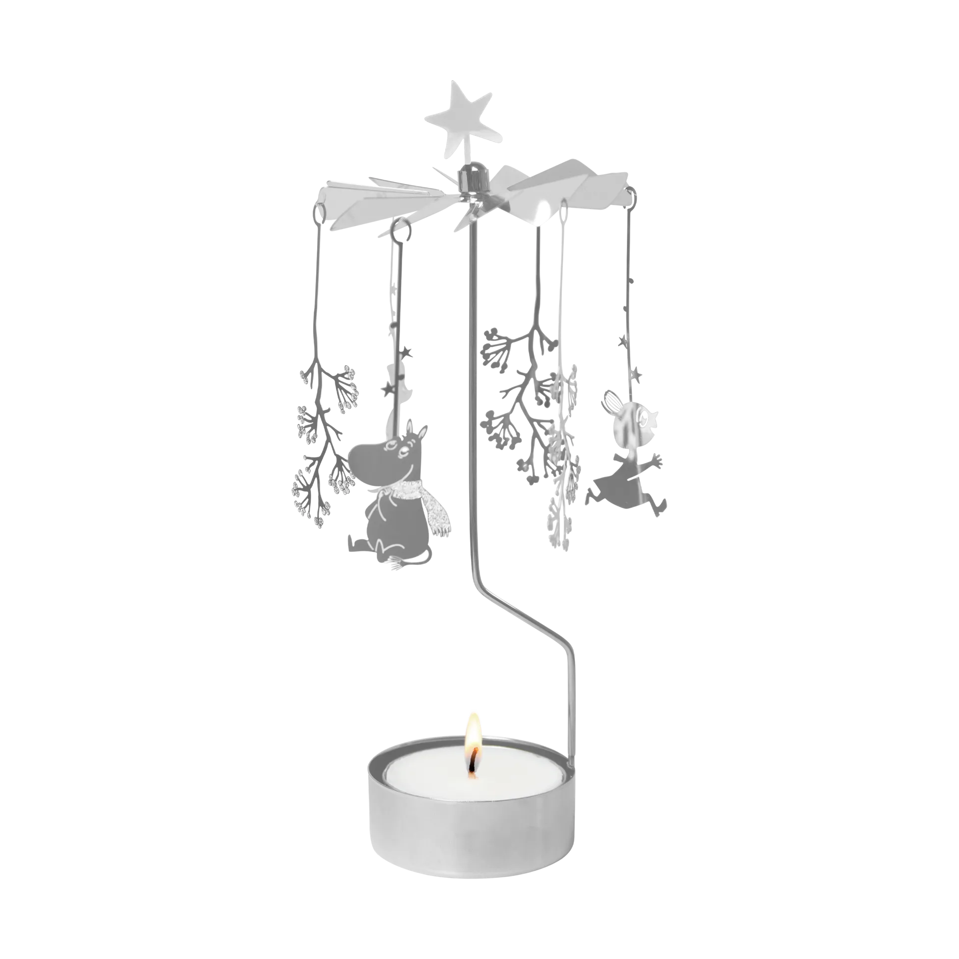 Mumin Engelspiel XL, First snow, silber Pluto Design