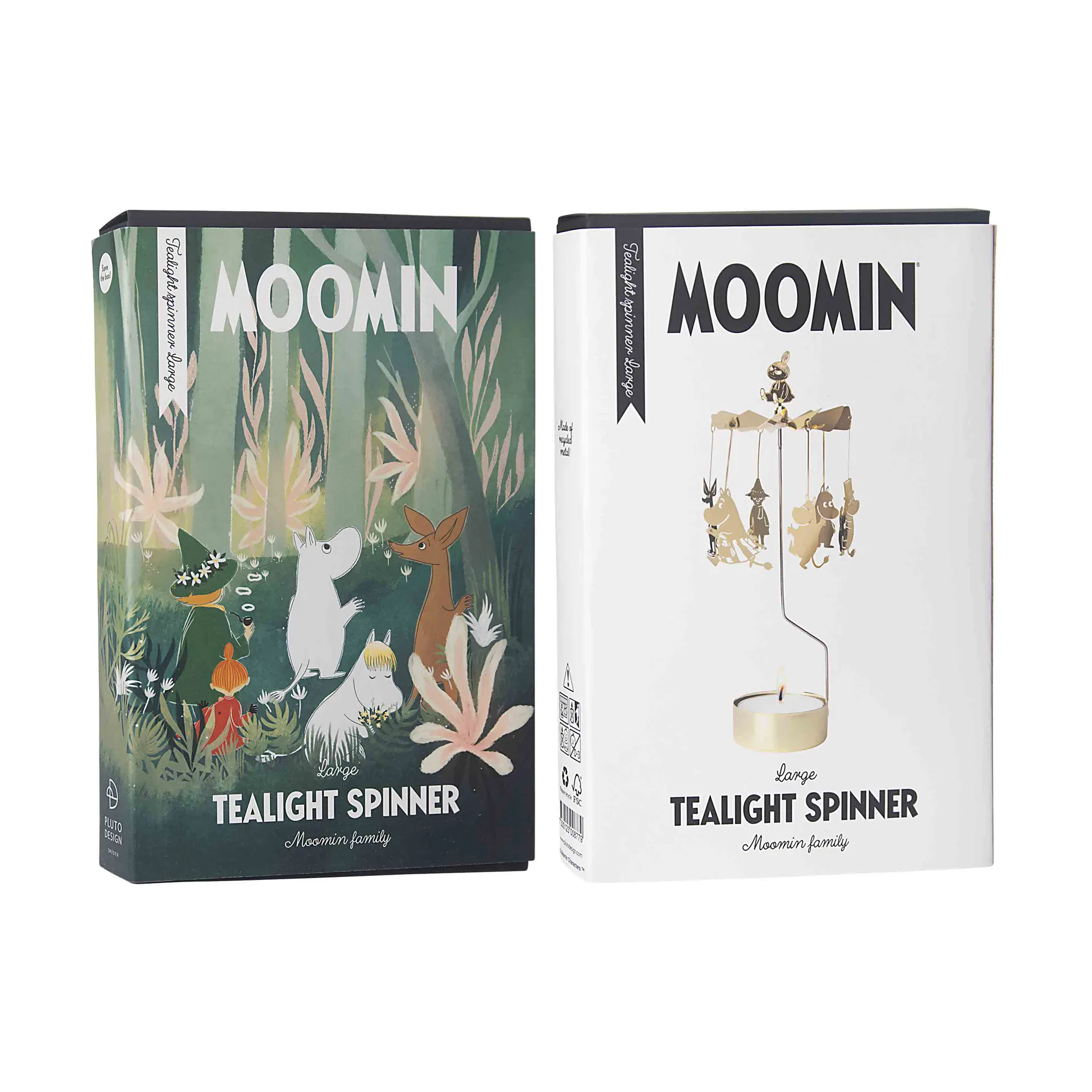 Mumin Familie Engelsspiel XL, Gold Pluto Design