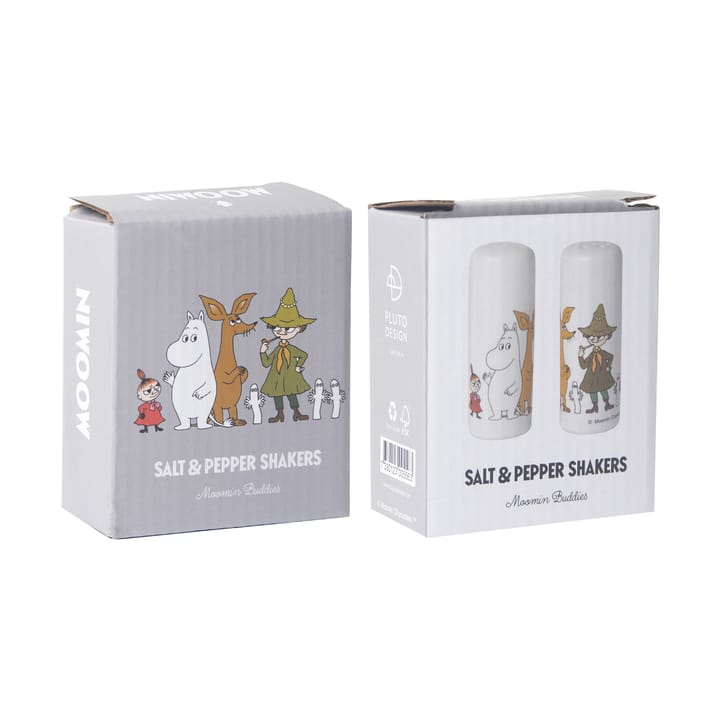 Mumin friends Salz & Pfefferstreuer, Weiß-multi Pluto Design