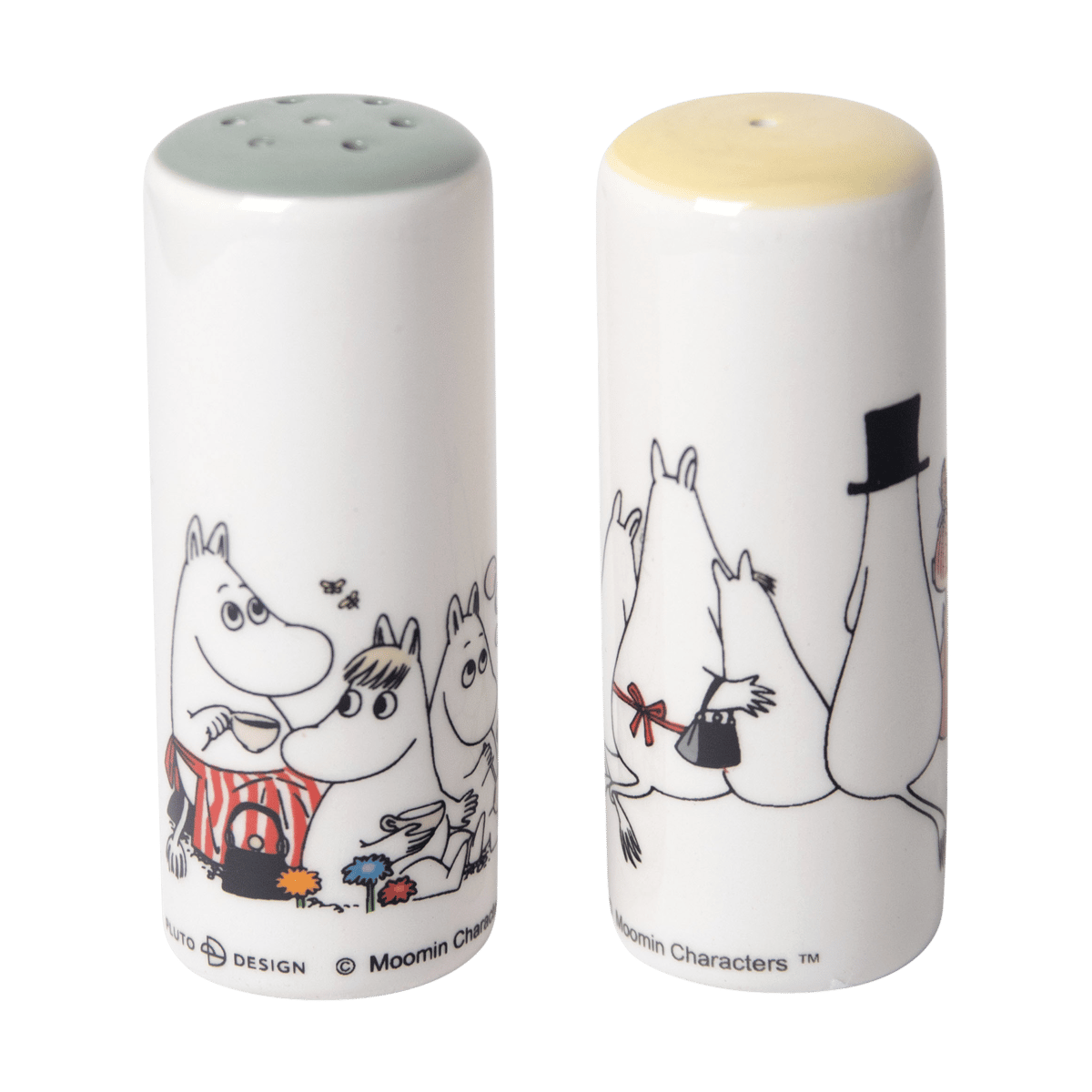 Pluto Design Mumin love Salz & Pfefferstreuer Vit-multi