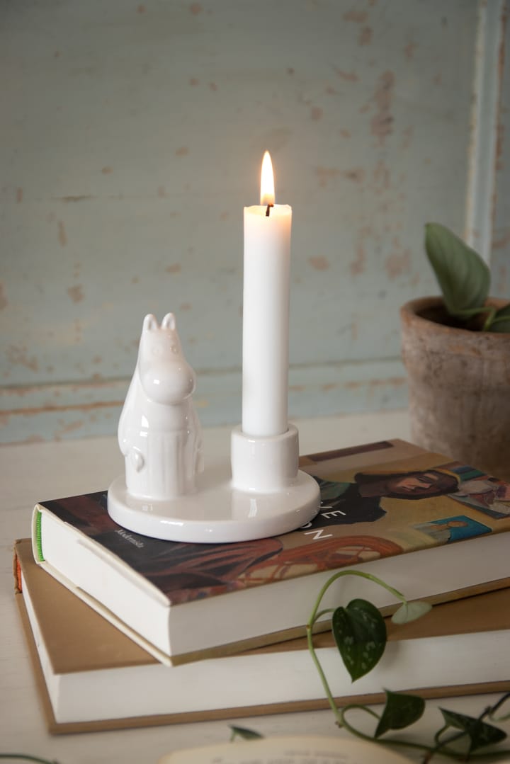 Mumin Mama Kerzenhalter Keramik, Weiß Pluto Design