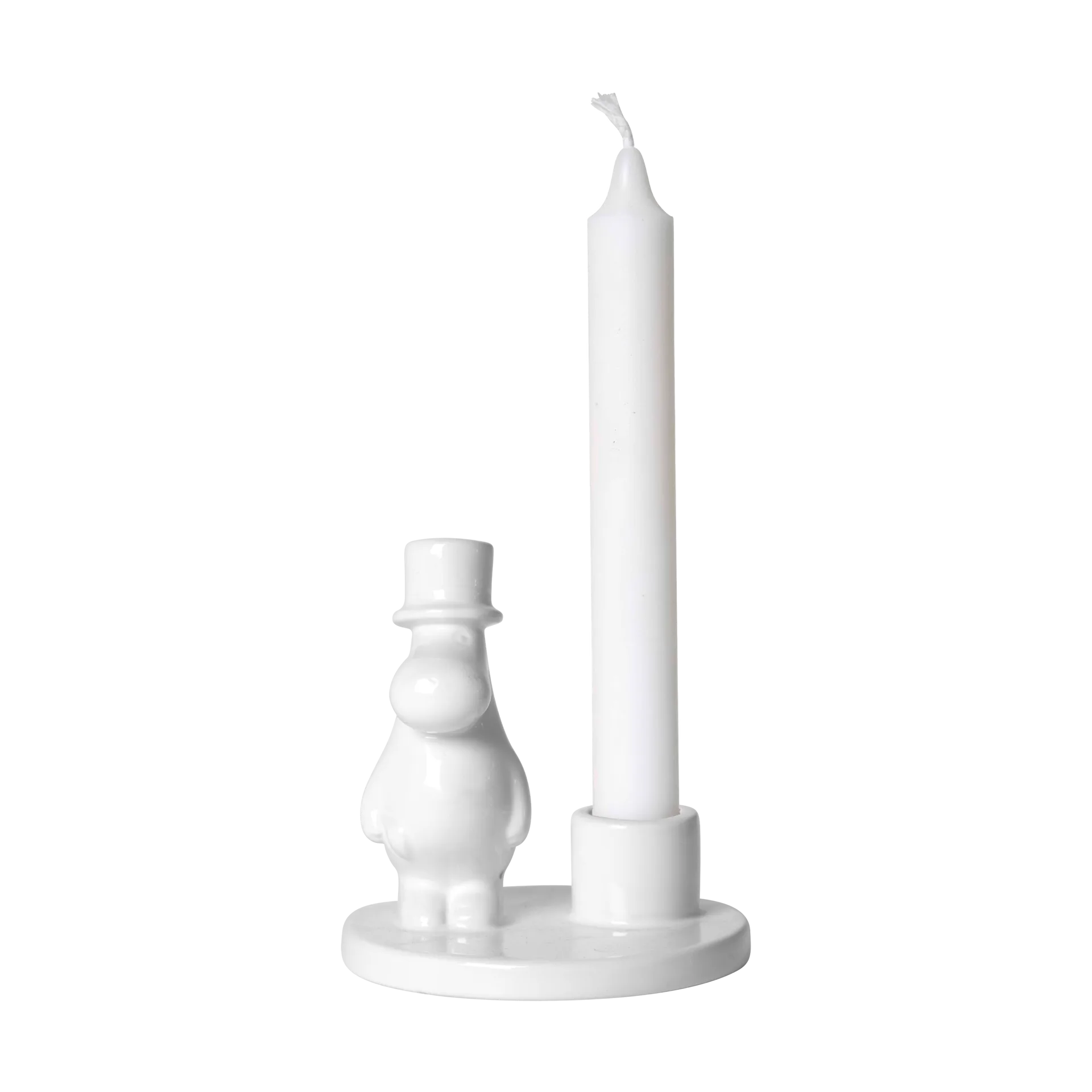 Mumin Papa Kerzenhalter Keramik, Weiß Pluto Design