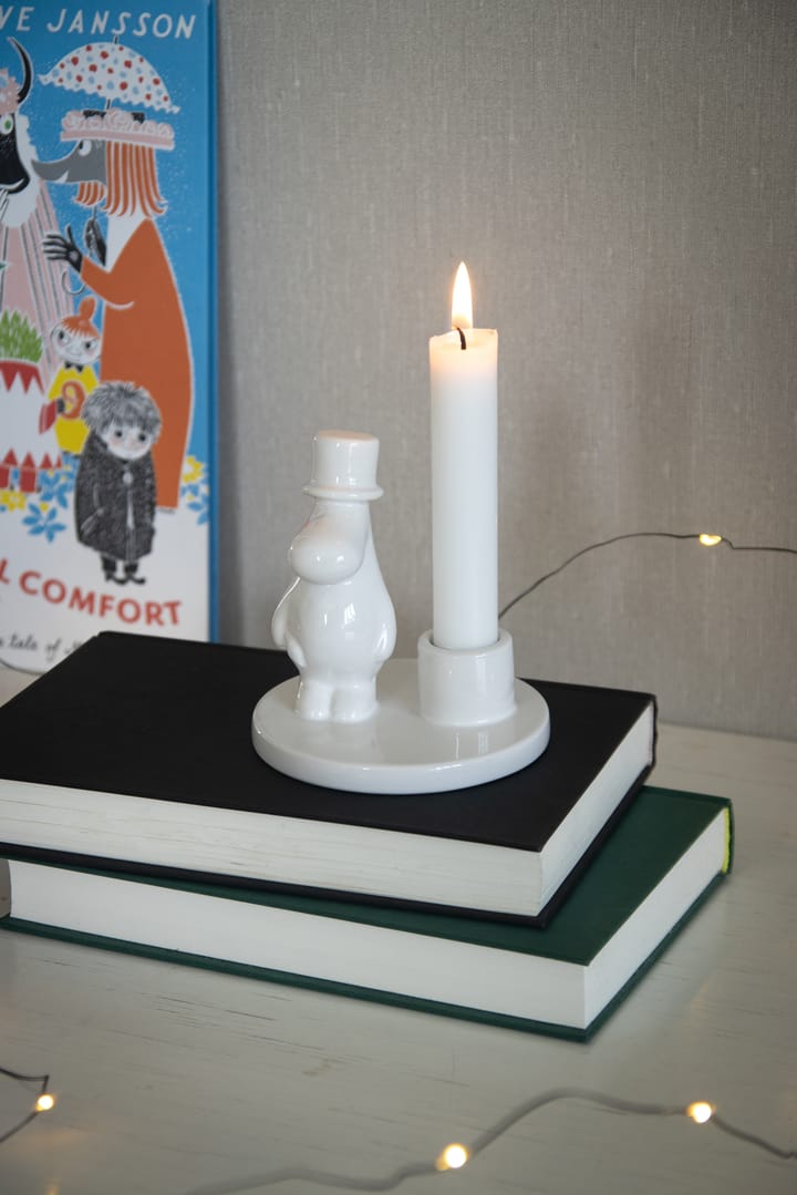 Mumin Papa Kerzenhalter Keramik, Weiß Pluto Design