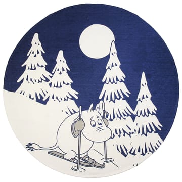 Mumin Weihnachtsbaumteppich - Blau-weiß - Pluto Design