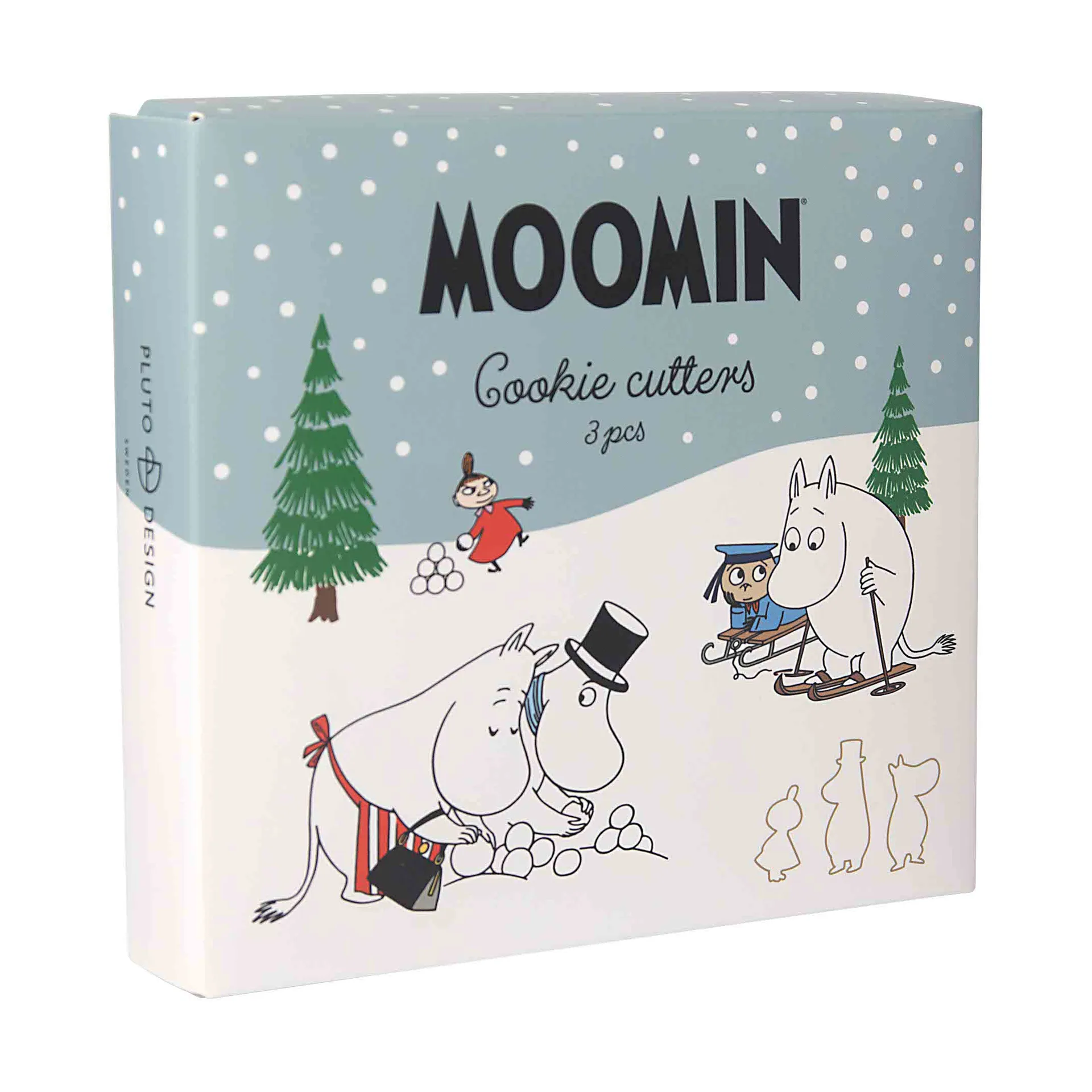 Mumin Winter Ausstechformen 3-teilig, Lilla My Muminpappa, Mumintroll Pluto Design