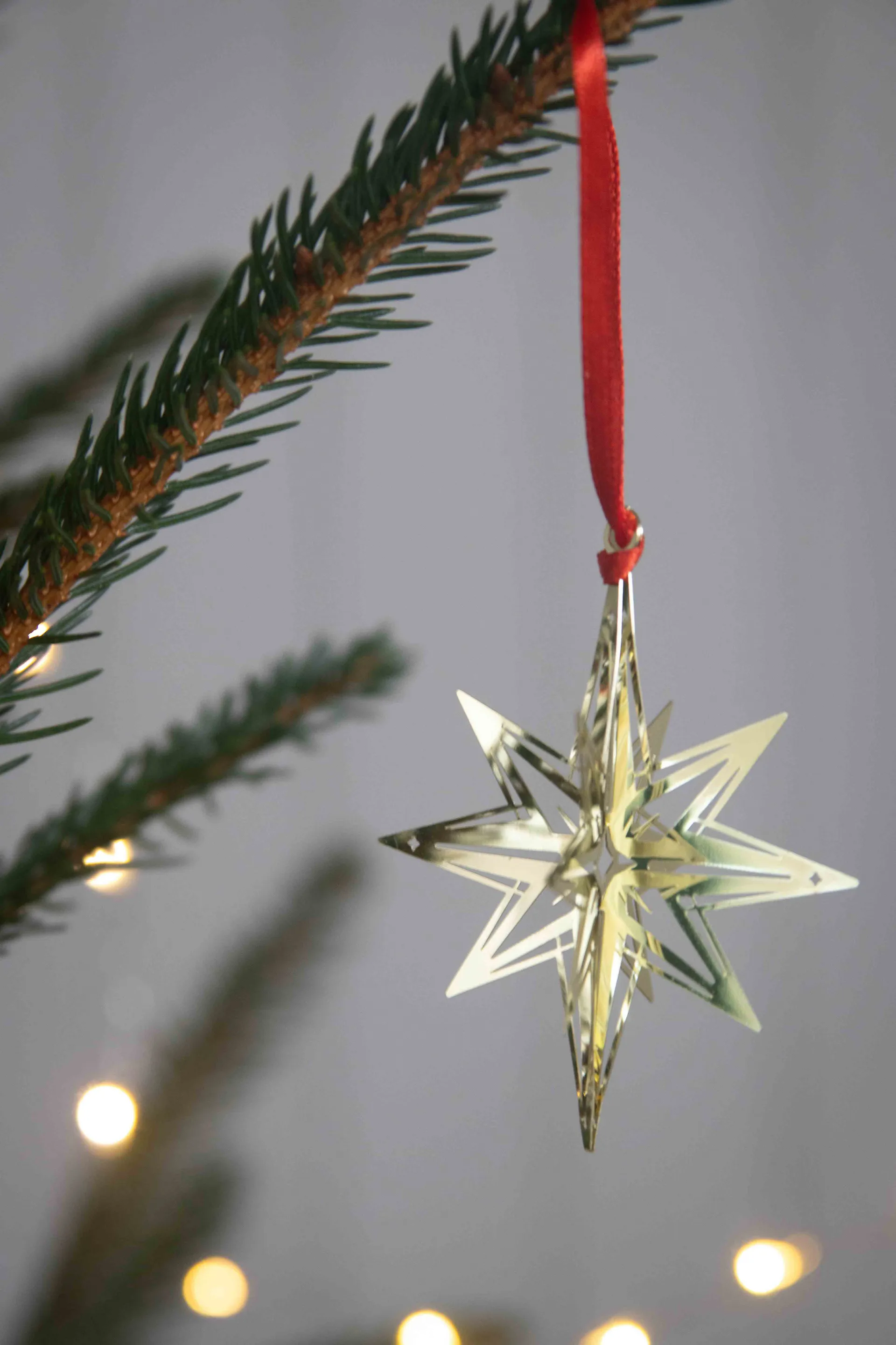 Northern star 3D Christbaumschmuck, Gold Pluto Design