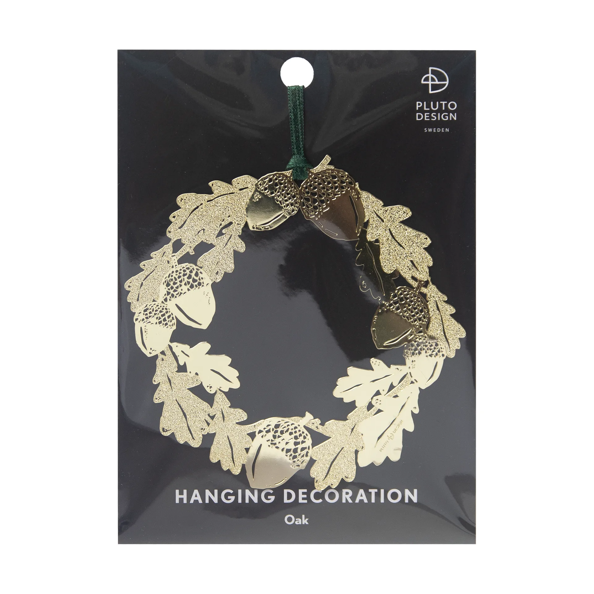 Oak Dekorationshänger Ø10 cm, Gold Pluto Design