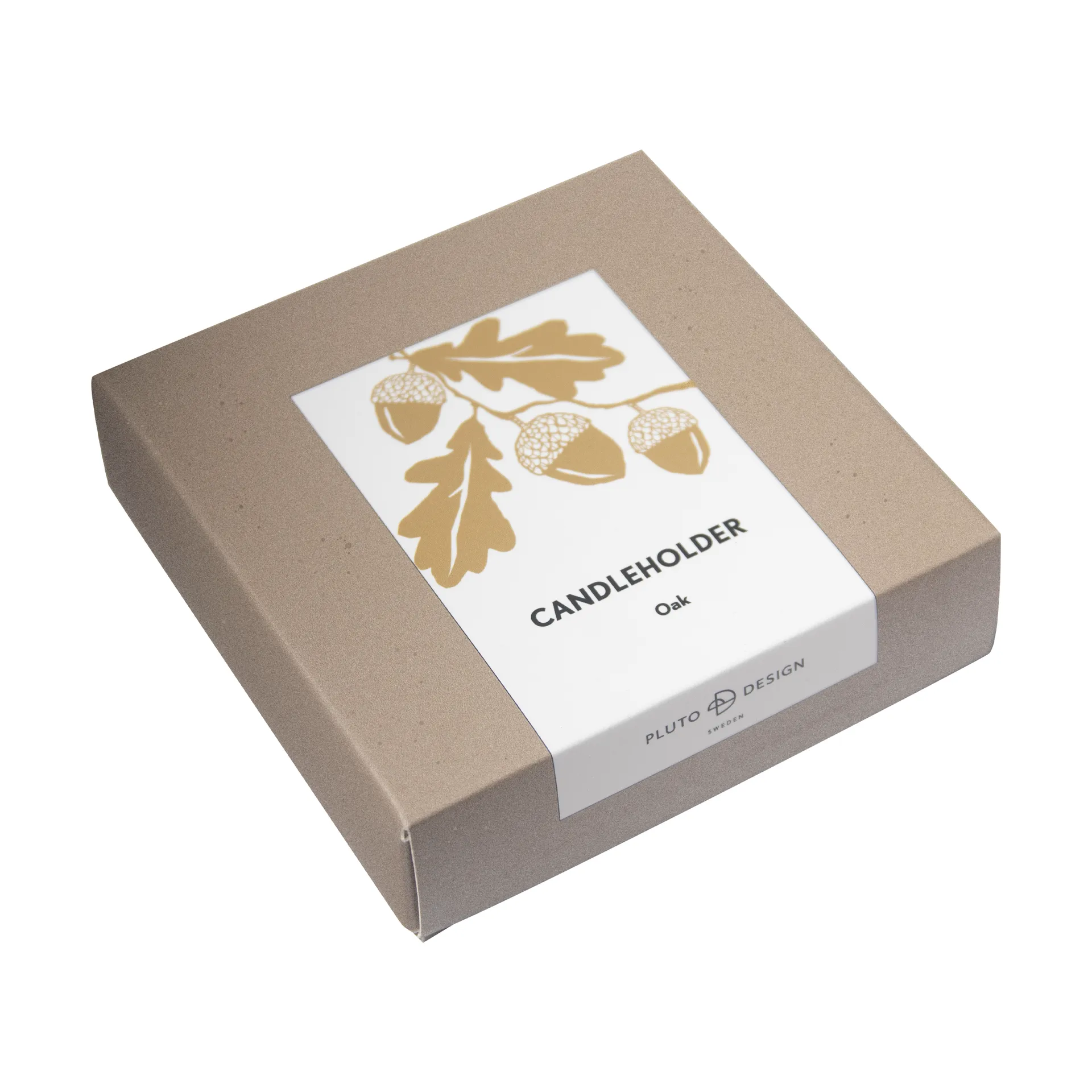 Oak Kerzenhalter, Gold Pluto Design