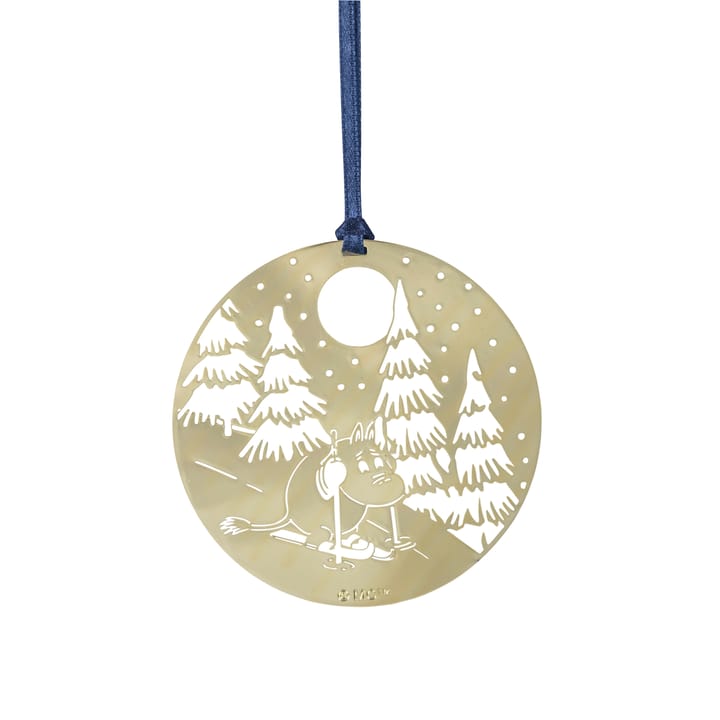 Pluto Metall-Weihnachtsdeko - Mumin Winter, gold - Pluto Design