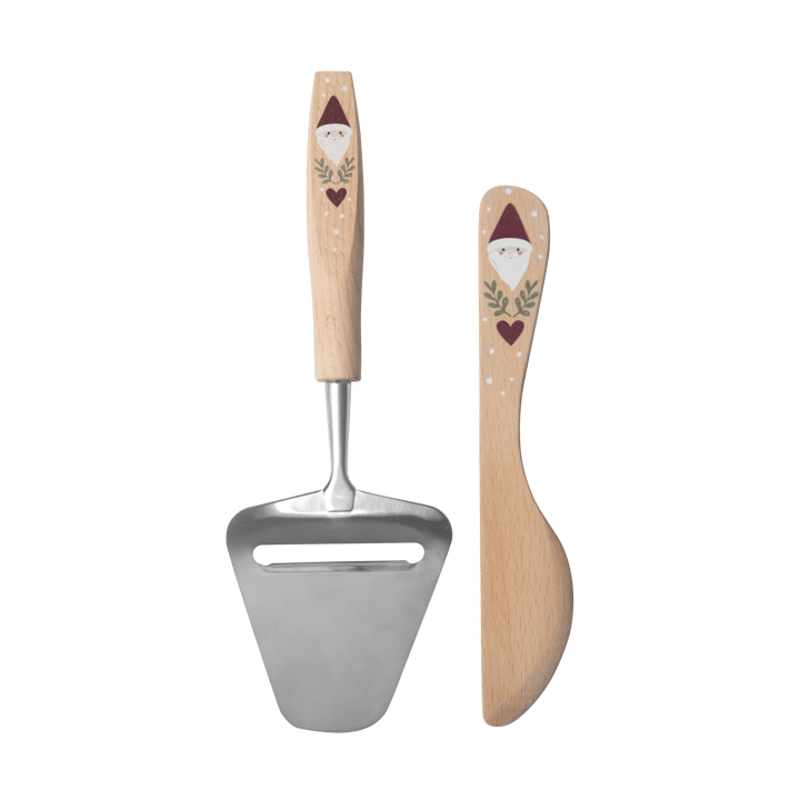 Santa Buttermesser und Käsehobel 2-teilig - Beige - Pluto Design