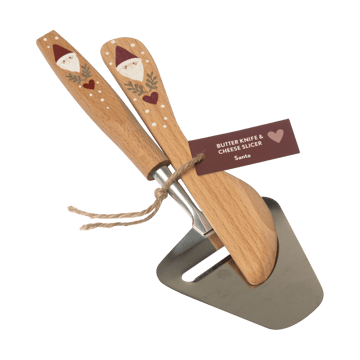 Santa Buttermesser und Käsehobel 2-teilig - Beige - Pluto Design