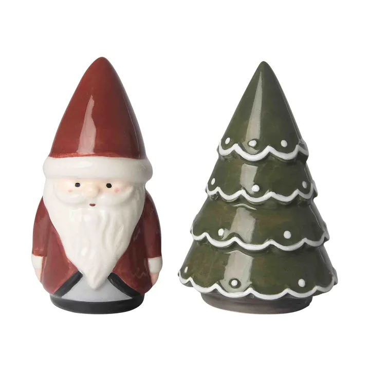 Santa Salz- & Pfefferstreuer - Wichtel, Tanne - Pluto Design