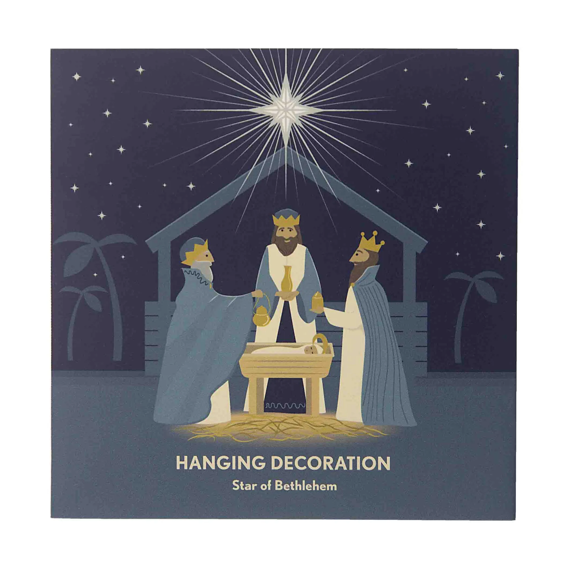 Star of Betlehem Dekorationsanhänger, Gold Pluto Design