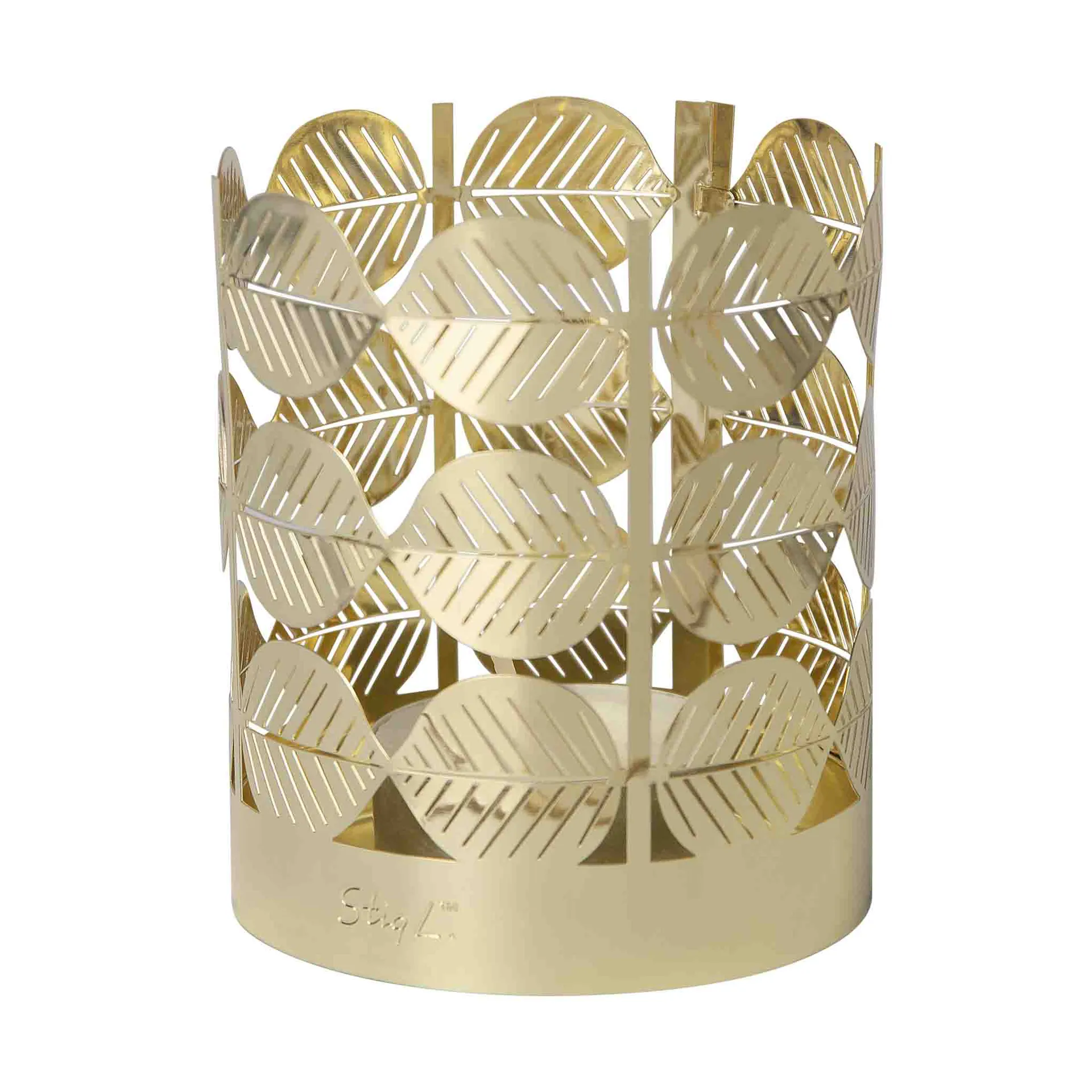 Stig L Berså Teelichthalter, Gold Pluto Design