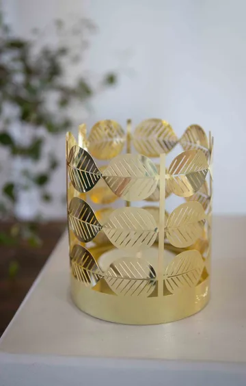 Stig L Berså Teelichthalter - Gold - Pluto Design