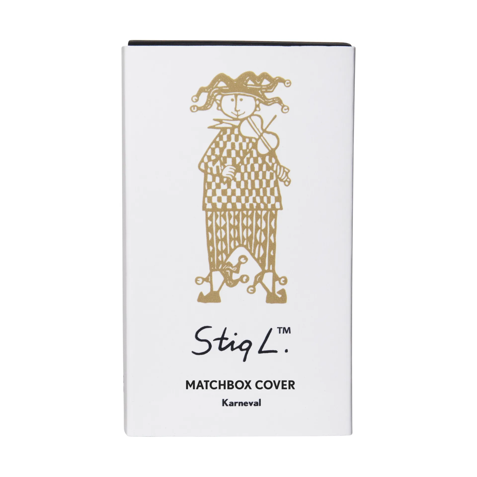 Stig Lindberg Karneval Streichholzschachtelhalter, Gold Pluto Design